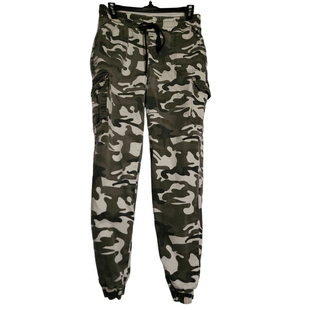 Blue‎ Savvy Stylish Camo Cargo Capri Joggers Womens 11